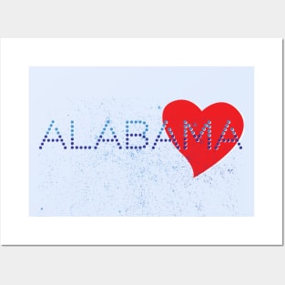 Vintage Alabama Love Posters and Art